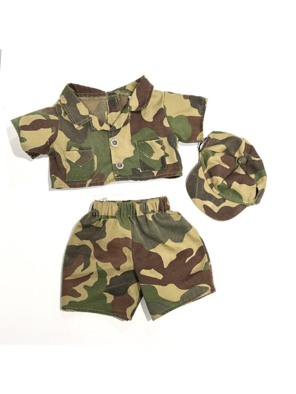 Build-A-Bear Workshop Military Army Fatigues 3pc Uniform